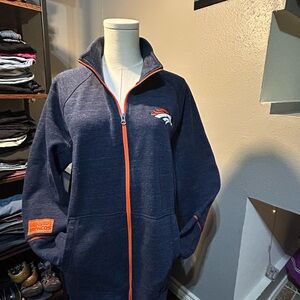 Denver Broncos NFL Men's Front Zip Jacket Size Medium